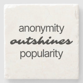 Porta copos de Pedra Marble Anonymity