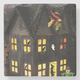 Porta copos de Pedra Marble Halloween