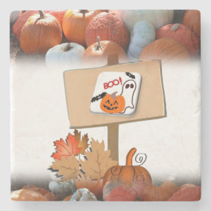 Porta copos de Pedra Marble Halloween