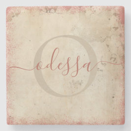 Porta copos de Pedra Monográfica Personalizada