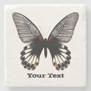 Porta copos de Pedra Personalizada da Borboleta Pr