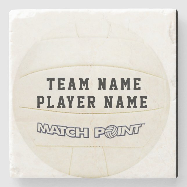 PORTA COPOS DE PEDRA PERSONALIZADA DE VOLLEYBALL B (Frente)