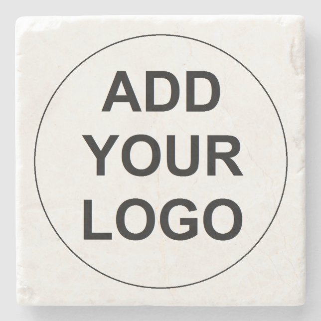 Porta copos de pedra personalizada do logotipo (Frente)