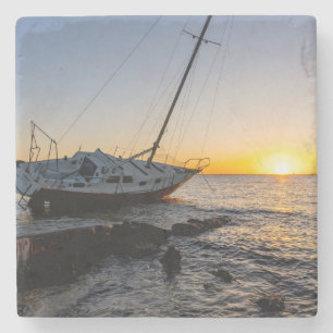Porta copos de Pedra Sunset do Golfo Breeze