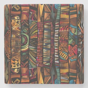 Porta copos de Pedra Tribal Africana