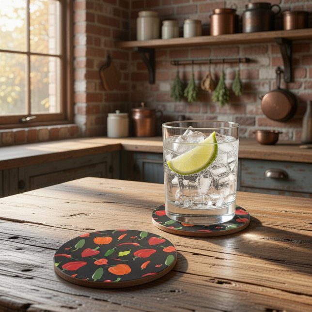 Porta copos de pimentões picantes (Criador carregado)