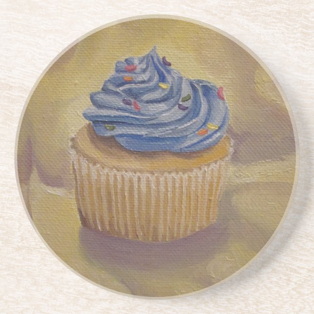 Porta copos de pintura de cupcake (Frente)