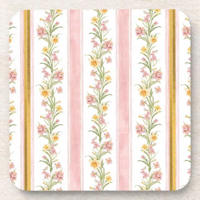 Porta copos de plástico com Duro Dourado rosa (Frente)