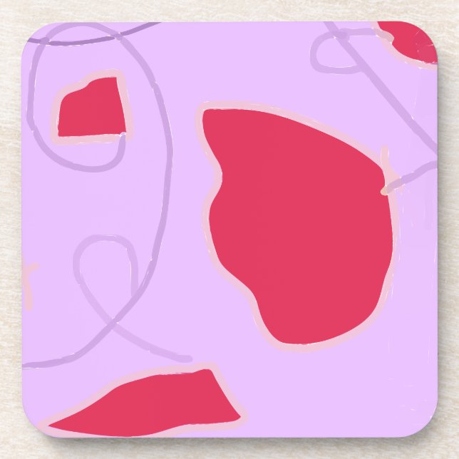 Porta copos de plástico design de campo de flores  (Frente)