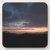 porta copos de plástico do Duro da noite do céu