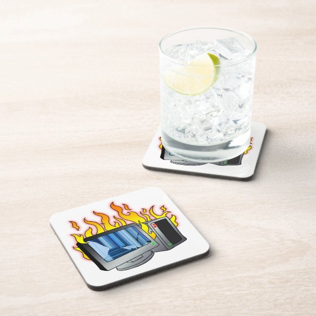 Porta copos de plástico do Duro de incêndio do com (Lado Direito)