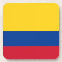 porta copos de plástico duro com bandeira da Colôm