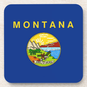 Porta copos de plástico duro com bandeira de Mont