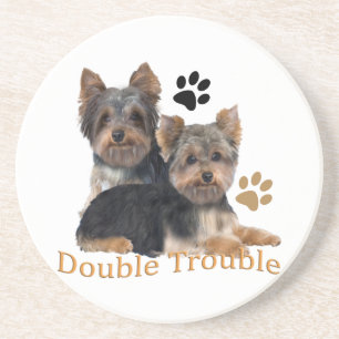 Porta copos de Problemas Duplos Yorkie