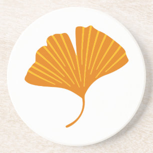 Porta copos de Ramo Folha Ginkgo