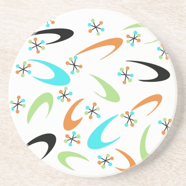 Porta copos de Sandstone Atômica do século médio (Frente)