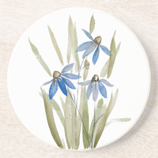 Porta copos de Sandstone Blue Daisies