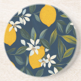 Porta copos de Sandstone do Mediterrâneo com Lemon