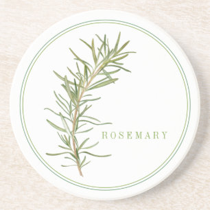 Porta copos de Sandstone redonda FRESH ROSEMARY (+