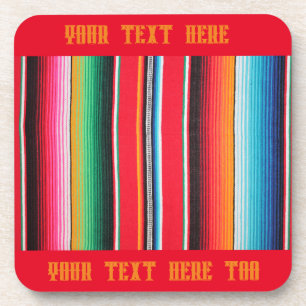 Porta copos de Serape Poncho Mexicana - Drama de T