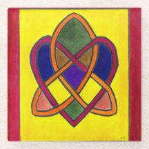 Porta copos de vidro