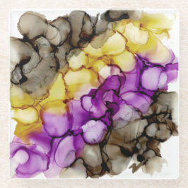 Porta copos de vidro Abstrato