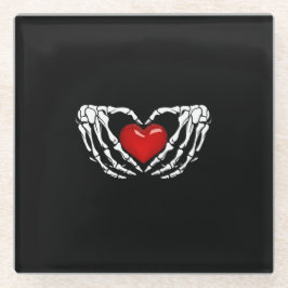 Porta copos De Vidro, Esqueleto Mãos Ao Redor Do C