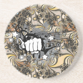 Porta-copos Decoração com imagem fractal e mães do primeiro ra