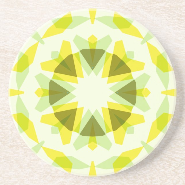 Porta-copos Decoração de Dopamina, Estrela Verde Amarela, Kits (Frente)