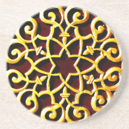 Porta-copos Decoração Dourada