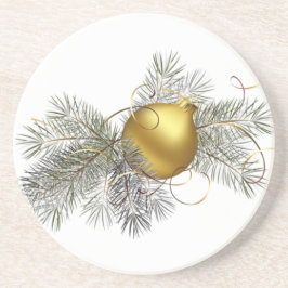 Porta-copos Decoração Dourada festiva