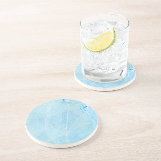 Porta-copos decoracion color tuqueza hoja