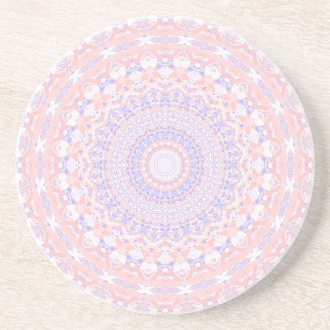 Porta-copos Delicar O Pastel Bonito Abstrato Mandala (Frente)