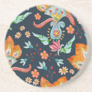 Porta-copos Delícia Floral: Textura De Flor De Aquarela