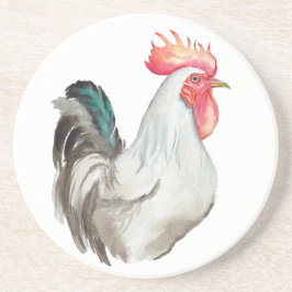 Porta-copos Desenho manual em aquarela de uma galeria