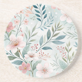 Porta-copos Desenho Pastel de Padrão de Flor