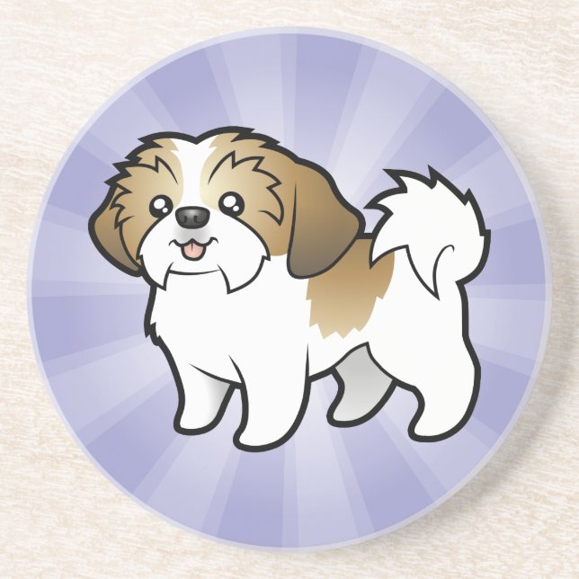 Porta-copos Desenhos animados Shih Tzu (filhote de cachorro (Frente)