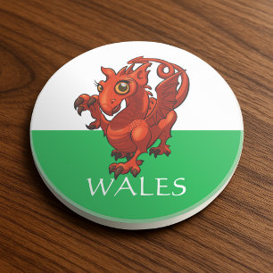 Porta-copos Desenhos animados vermelhos de Wales do dragão do