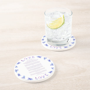 Porta-copos Desiderata Hydrangea por Max Ehrmann