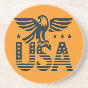 Porta-copos Desig Patriótico da Águia EUA - Estrelas e Estilo 