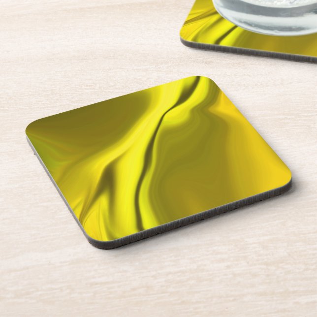 Porta copos Design amarelo suave (Left Side)