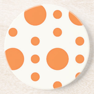 Porta copos Design da Bolinhas laranja