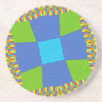 Design de Impressão de Arte Ciana Azul Belo e Belo