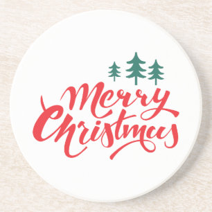 Porta-copos Design de Natal com árvores