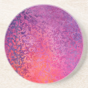 Porta-copos design de textura abstrato em rosa e roxo
