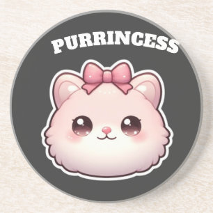 Porta-copos Design Princesa Fofa Arco de Gatinho Rosa