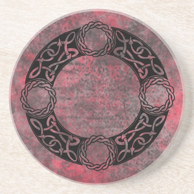 Porta-copos Designs de nó irlandeses (Frente)