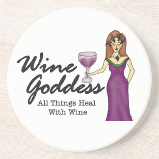 Porta-copos Deusa do vinho "que todas as coisas curam… "