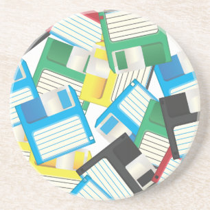 Porta-copos Disquetes