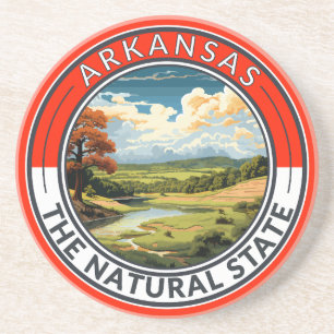 Porta-copos Distintivo de Viagem de Arte do Arkansas